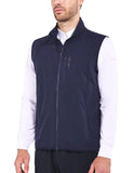 BALEAF Mens Golf Vest Lightweight Outwear Sleeveless Jackets Running Travel Breathable Running Rain Gear Zip Pockets Hiking Dark Blue L