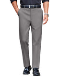 COOFANDY Mens Big and Tall Formal Pants Daily Elastic Waist Straight Trousers